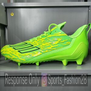 Adidas Adizero 12.0 Poison Football Cleats Bright Solar Green Mens Sz 14 IG7216